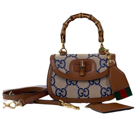 Gucci Bamboo 1947 Small Top Handle bag front view